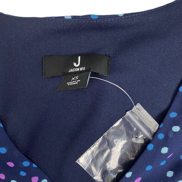 Jason Wu Printed Dress with Shirred Skirt size XS - Picture 6 of 8